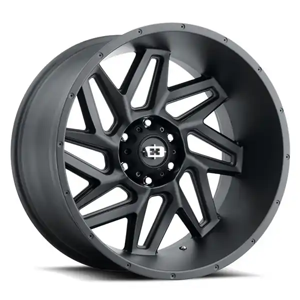 Vision Wheels Spyder 361 Satin Black 22x10 -19mm Offset 5x127 (5x5) Next Day Delivery