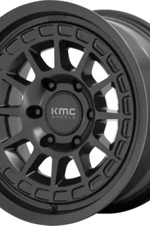 KMC Wheels Canyon KM719 Satin Black 17x8 35mm Offset 5x127 (5x5) Fast Shipping