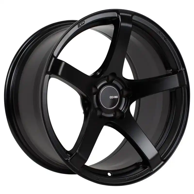 Same Day Shipping Enkei Kojin 18x9.5 45mm Offset 5x120 Bolt Pattern 72.6mm Bore Dia Matte Black Wheel