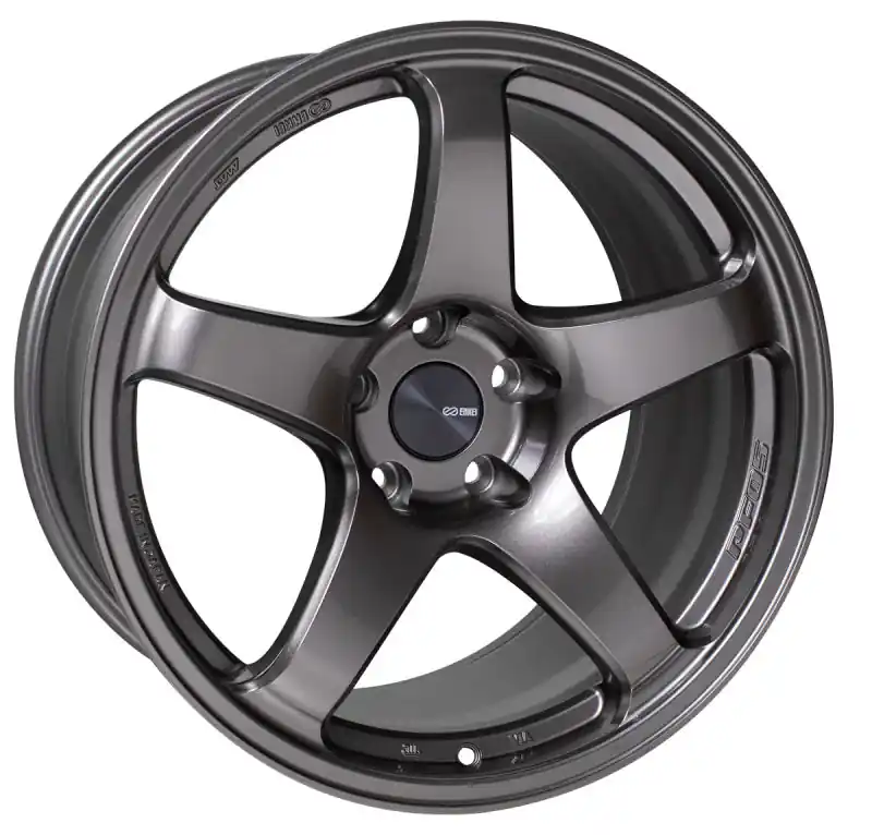 Budget Enkei PF05 17x8.5 5x114.3 48mm Offset 75mm Bore Dark Silver Wheel