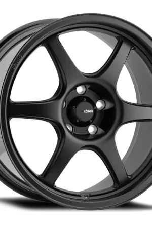Konig Hexaform 18x9.5A 5x114.3 ET25 Matte Black Direct From Manufacturer