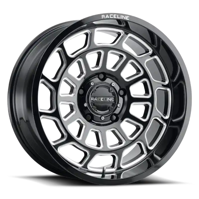 Professional Grade Raceline 955M Warp 20x9in / 8x170 BP / 0mm Offset / 125.2mm Bore - Satin Black & Milled Wheel