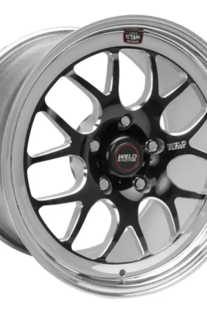 Weld S77 17x7.5 / 5x4.75 BP / 3.2in. BS Black Wheel (High Pad) - Non-Beadlock Special Offer