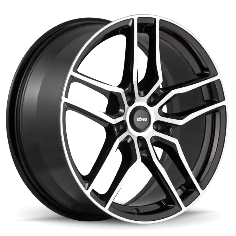 Konig Intention 17x8 5x120 ET35 Gloss Black / Machine Face Buy Today