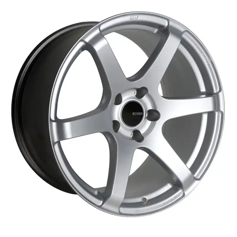 Holiday Sale Enkei T6S 18x8.5 35mm Offset 5x120 Bolt Pattern 72.6 Bore Matte Silver Wheel