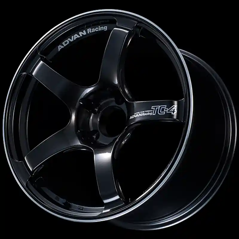 While Supplies Last Advan TC4 17x6.5 / +40 Offset / 4x100 / 63mm Bore / Black Gunmetallic and Ring