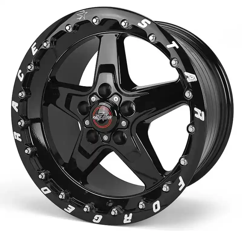 Race Star 92 Drag Star Bracket Racer 17x10.5 5x4.50BC 7.6BS Gloss Black Wheel - Single Bead Lock Reduced Price