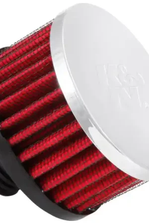 Worldwide Shipping K&N .5in Flange ID x 3in OD x 3.25in H Rubber Base Crankcase Vent Filter