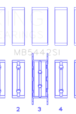 King Ford/Mazda Duratec 2.0/2.3 DOHC Silicon Bi-Metal Aluminum Main Bearing Set - Size STD Exclusive