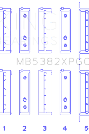 King Engine Bearings Subaru EJ20/EJ22/ EJ25 (Including Turbo) Coated Crankshaft Main Bearing Set Exclusive Offer