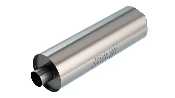In Demand Borla Specialty Muffler 3in Center In/Out 7.75in Dia. 24in Body 29in OAL Touring Un-Notched