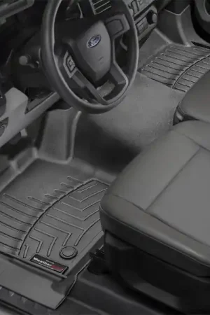 WeatherTech 2019+ Chevrolet Silverado 1500 Crew Cab w/ Vinyl Floors Rear FloorLiner - Black Special Discount