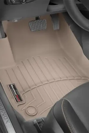 WeatherTech 08-14 Chevrolet Silverado 2500/3500 Crew/Extended Cab Front FloorLiner - Tan Must Have