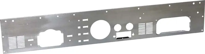Money Back Guarantee Kentrol 77-86 Jeep CJ Dash Panel (with radio opening) Brushed Silver