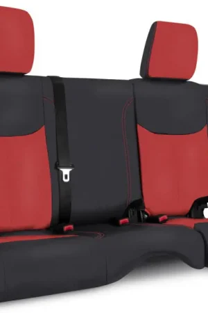 PRP 13-18 Jeep Wrangler JKU Rear Seat Cover/4 door - Black/Red Brand New