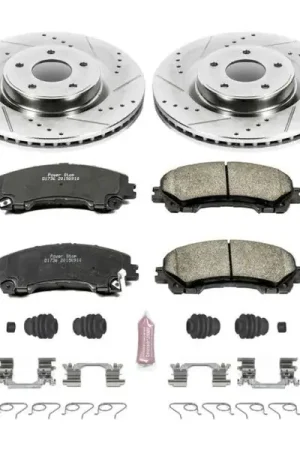 Luxury Power Stop 14-19 Infiniti Q50 Front Z23 Evolution Sport Brake Kit