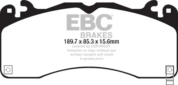 EBC 2015+ Ford Mustang (6Th Gen) 2.3L Turbo (GT Package) Bluestuff Front Brake Pads Special Discount