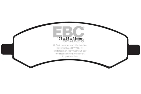 EBC 06-09 Chrysler Aspen 4.7 Yellowstuff Front Brake Pads New Arrival