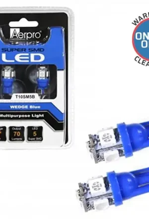 Limited Offer T10SM5B Aerpro 5 X 5X5MM SMD BLUE (ONLINE ONLY SALE) (Delivery Only)