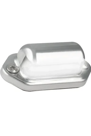 Secure Checkout LED Autolamps 30CLM LED Licence Plate Lamp with Chrome Steel Bezel