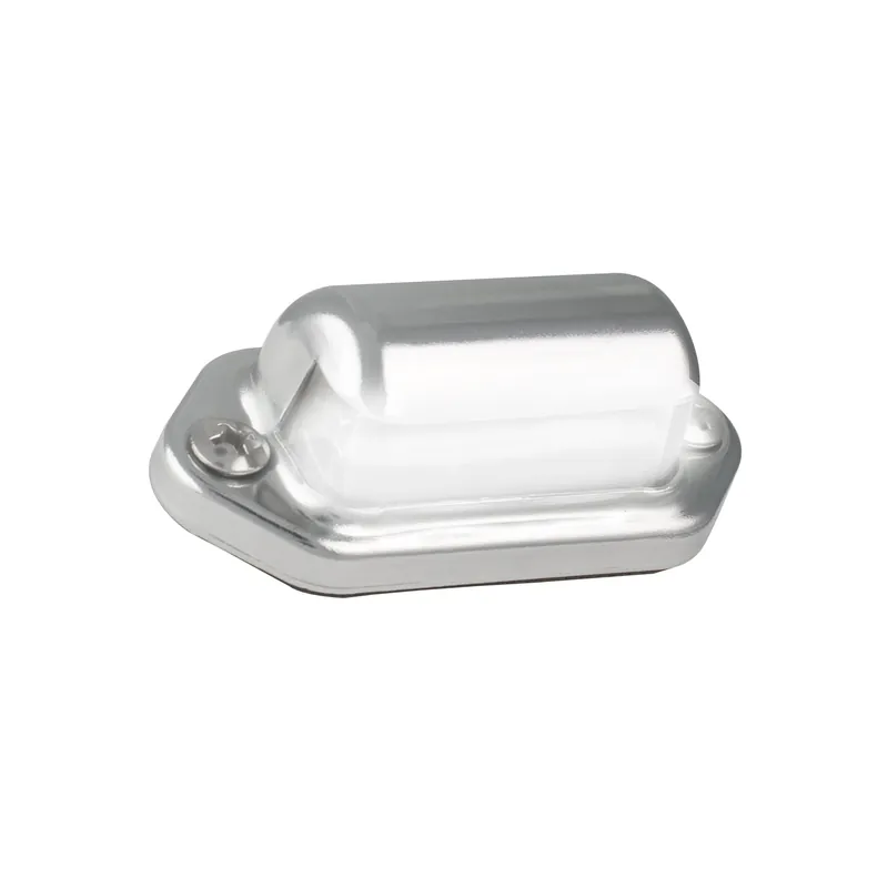 Secure Checkout LED Autolamps 30CLM LED Licence Plate Lamp with Chrome Steel Bezel