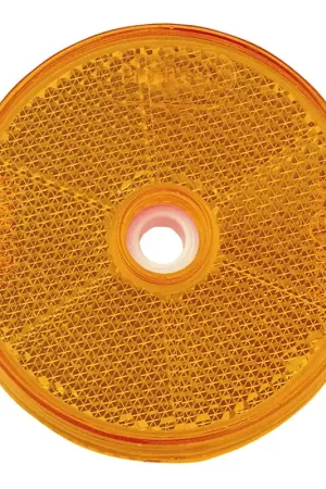 Time-Limited Narva Amber Retro Reflector With Fixing Bolt - 84011BL