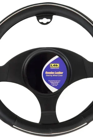 Ilana Steering Wheel Cover Modern Leather Black - 22\\/MODLSWCBLA (Pickup Only) Money Back Guarantee