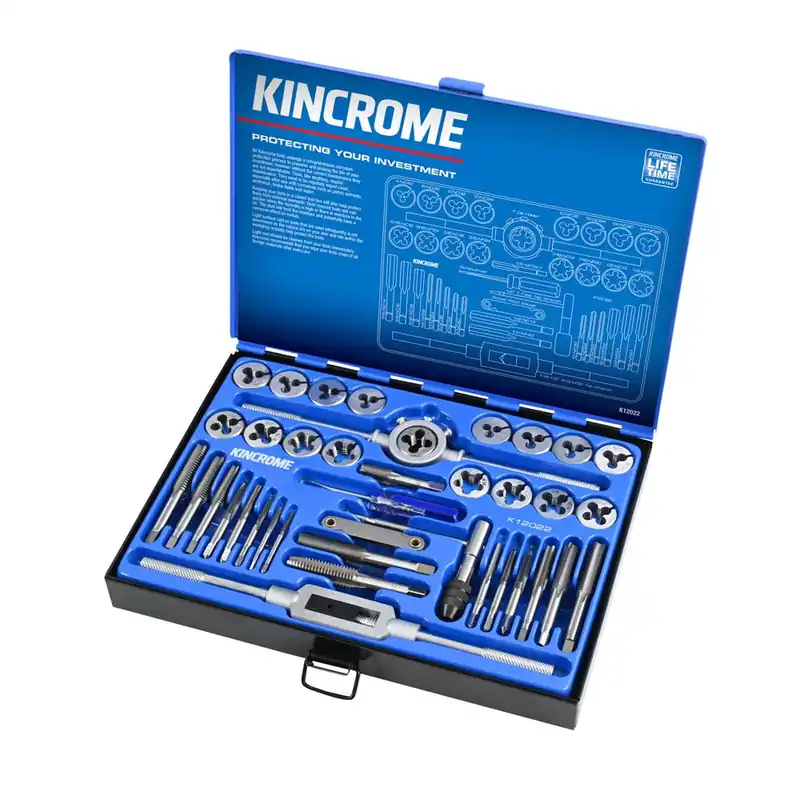 Kincrome Precision Machined and Hardened 39 Piece Imperial Tap and Die Set - K12022 Limited Edition