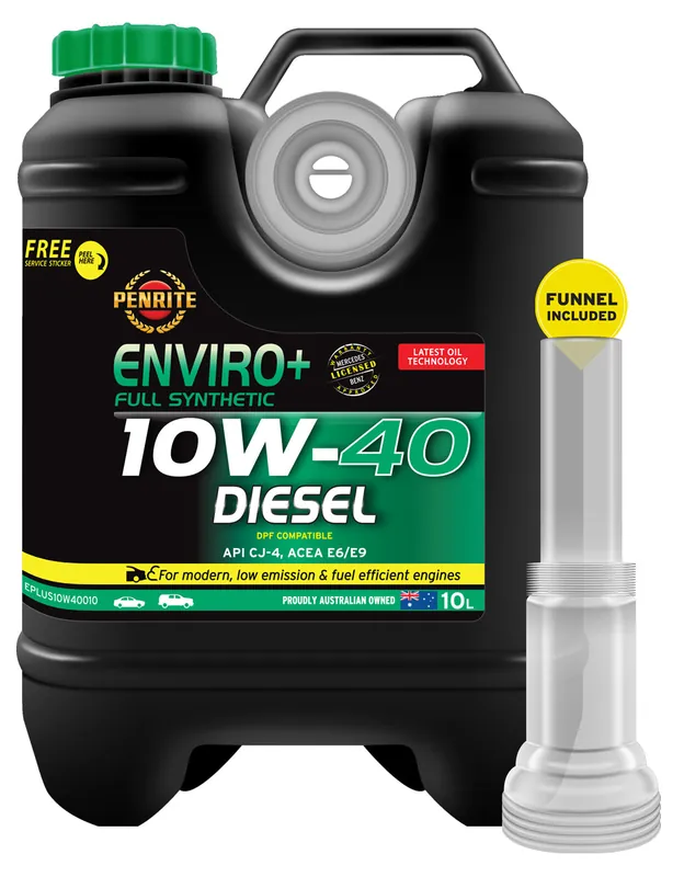 Buy Today Penrite Enviro+ Full Synthetic 10W-40 Engine Oil, 10L - EPLUS10W40010 (Pickup Only)