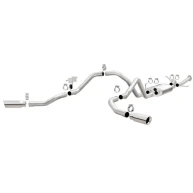 MagnaFlow Cat-Back 10-15 Toyota Tundra SC LB / CC SB 4.6L/5.7L V8 SS 2.5 Dual Split Rear 4in Tip - 19232 Wholesale