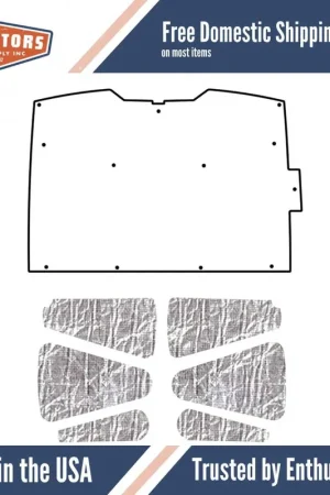 Hood Insulation Pad Heat Shield for 94-04 Chevrolet S-10/S-15 Under Cover Smooth Fast Shipping