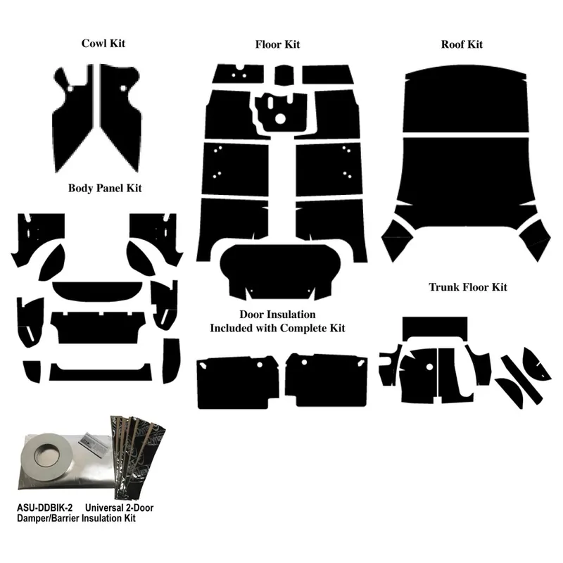 Insulation Sound Deadener Kit for 1949-52 Oldsmobile 88-98 Coupe Shield Complete Weekend Sale