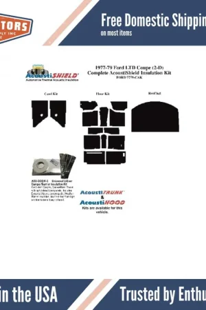 Insulation Sound Deadener Kit for 1977-1979 Ford Coupe Acoustishield Grab Now