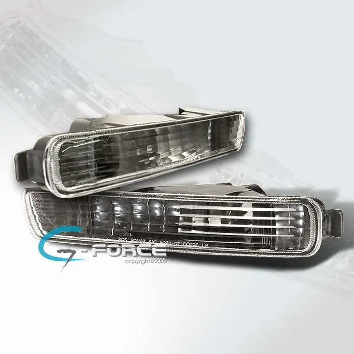 Warranty Included JDM Black Front Bumper Lights