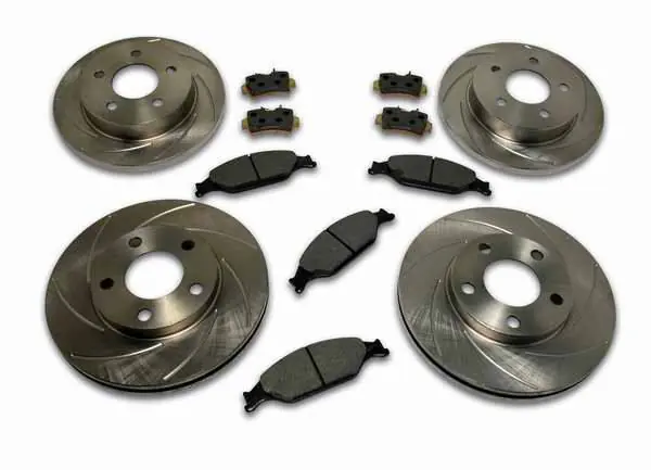 SSBC Turbo Slotted Rotors & Pads - Front & Rear - A2360006 Best Price