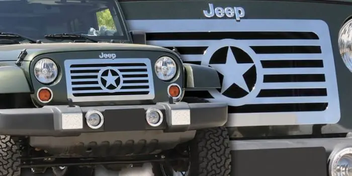 Jeep Wrangler T-Rex Custom Series Stainless Grille - Center Star Design - 66481 Warranty Included
