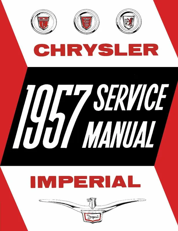 Sale Service Manual for 1957 Chrysler Imperial