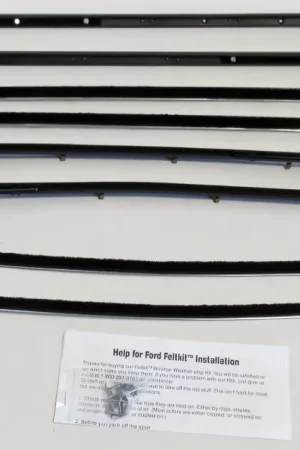 Window Sweeps Felt Kit Weatherstrip for 1966-1967 Ford Fairlane 2 Door Coupe Best Seller