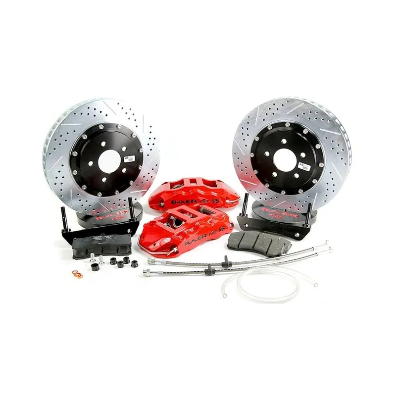 Sale Baer Brakes 4301571FR Baer Brakes 14" Extreme+ Front Brake Kit, Fire Red, SDZ