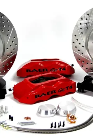 Baer Brakes 4301400GB-X1 Baer Brakes 13" Track4 Front Brake Kit, Grabber Blue, SDZ, ARP Studs Discount