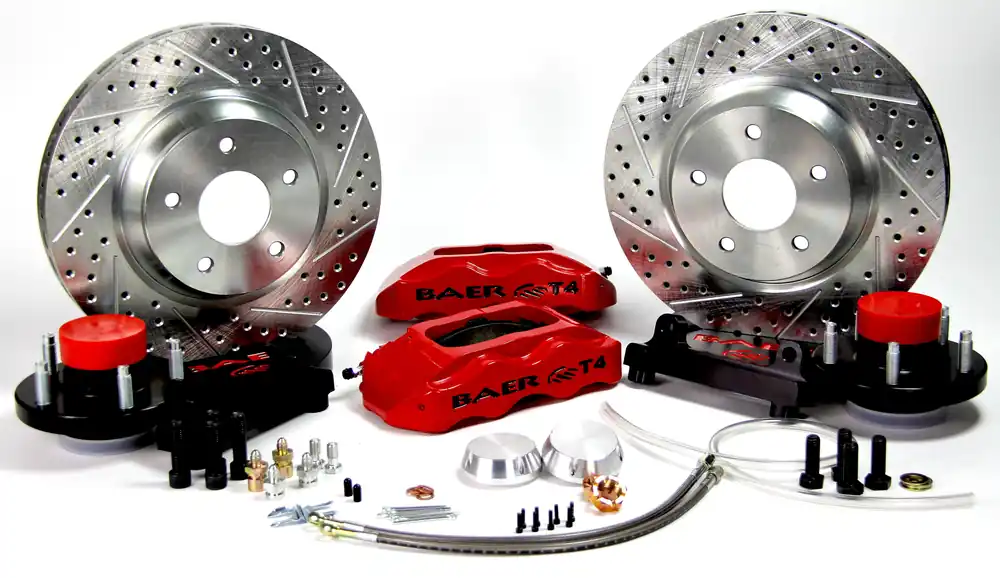 Baer Brakes 4301400GB-X1 Baer Brakes 13" Track4 Front Brake Kit, Grabber Blue, SDZ, ARP Studs Discount