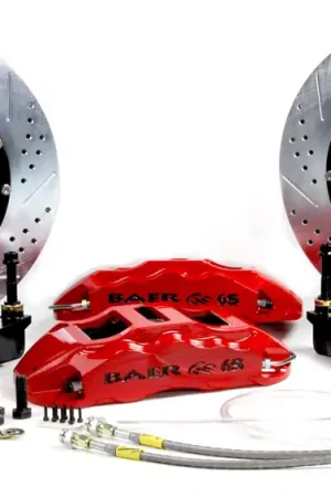 Hot Picks Baer Brakes 4301426B-11 Baer Brakes 14" Extreme+ Front Brake Kit, Black, Slot, ARP Studs