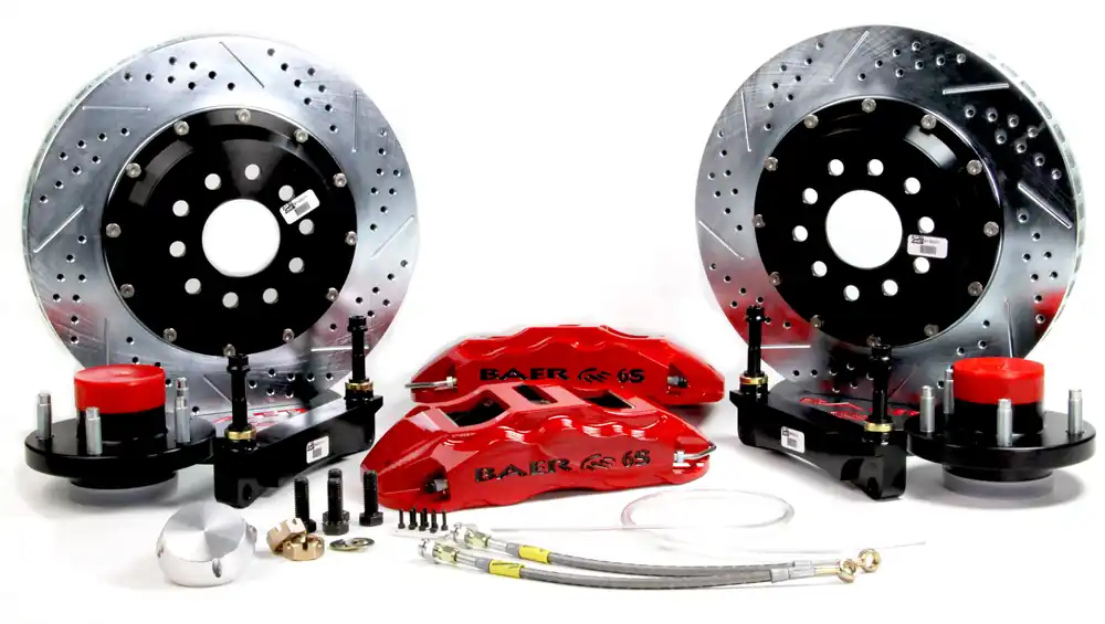 Hot Picks Baer Brakes 4301426B-11 Baer Brakes 14" Extreme+ Front Brake Kit, Black, Slot, ARP Studs