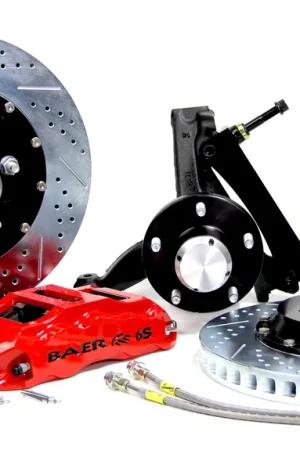 Baer Brakes 4301089MG-11 Baer Brakes 14" Extreme+ Front Brake Kit, Monster Green, Slot, ARP Studs Grab Now