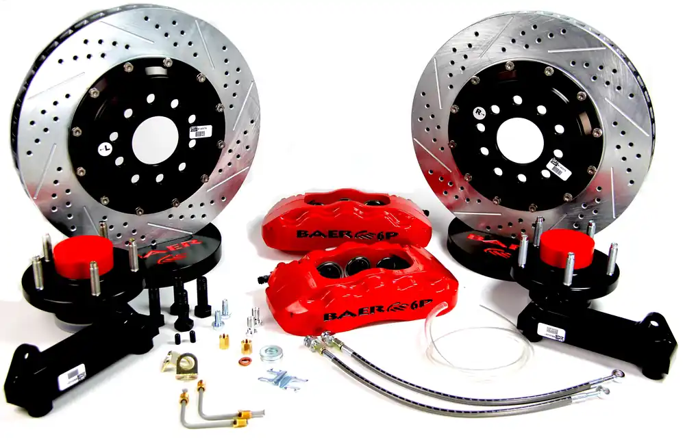 Baer Brakes 4261258R-X1 Baer Brakes 14" Pro+ Front Brake Kit, Red, SDZ, ARP Studs Authentic