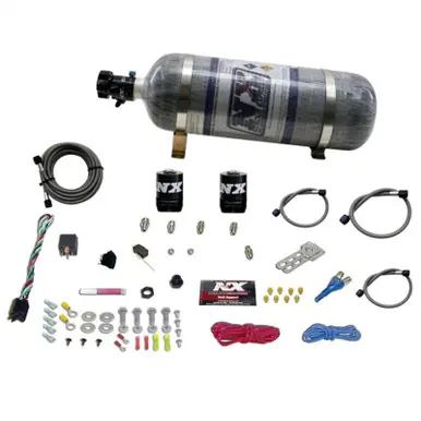 Nitrous Express Ford EFI Race Single Nozzle Nitrous Kit (100-250HP) w/Composite Bottle - 20113-12 Direct From Factory