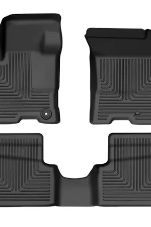 Authentic Husky Liners 2022-2023 Ford Maverick Hybrid Weatherbeater Black Front & 2nd Seat Floor Liners