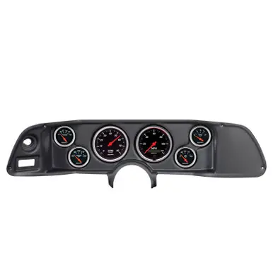 Autometer Designer Black 70-78 Camaro Dash Kit 6pc Tach / MPH / Fuel / Oil / WTMP / Volt - 7022-DB Top Rated