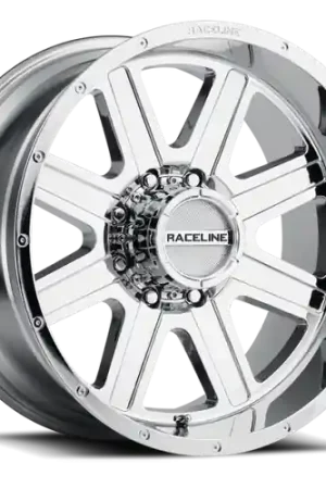 Premium Raceline 940C Hostage 18x9in / 8x170 BP / -12mm Offset / 125.2mm Bore - Chrome Wheel