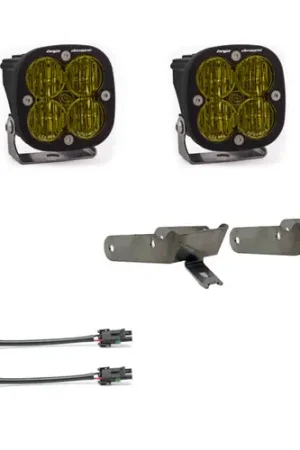 Baja Designs 1999-2010 Ford Super Duty Fog Pocket Kit SAE Amber - 630822 Modern